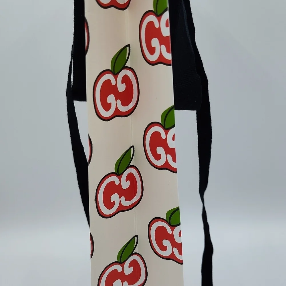 GUCCI Apple Print Gift Bag | Rare GG Apple Logo Shopping Packaging Collector